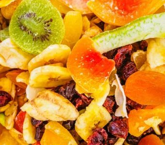 Mischung aus getrockneten exotischen Früchten